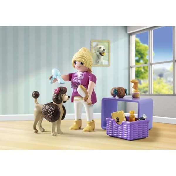 PLAYMOBIL 71747 Toalettande med pudel och tillbehör, My Life, 23 delar, Från 4 år