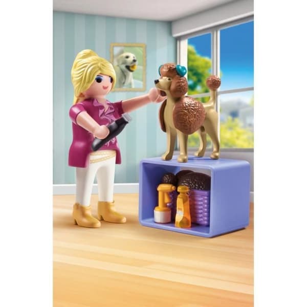 PLAYMOBIL 71747 Toalettande med pudel och tillbehör, My Life, 23 delar, Från 4 år