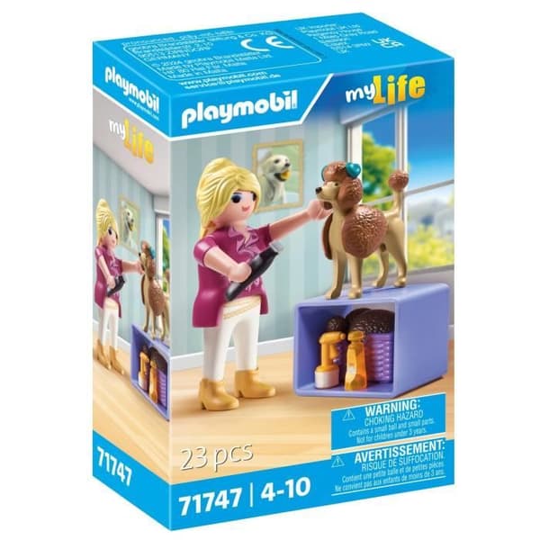 PLAYMOBIL 71747 Toalettande med pudel och tillbehör, My Life, 23 delar, Från 4 år