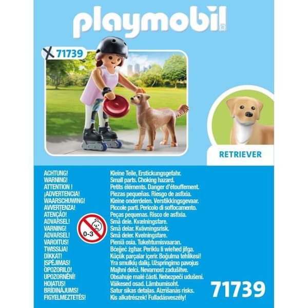 PLAYMOBIL 71739 Rullande tjej med Retriever, My Life, 12 delar, Från 4 år