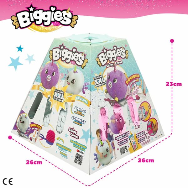 Mjukisleksak Eolo Celeste Plysch Plast 45 x 45 x 45 cm Upplåsbar (4 antal)