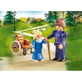 Miniatyrbild 4 av 4: Playmobil - Heidi - Clara med sin pappa och fröken Rottenmeier - Rullstol - 19 stycken