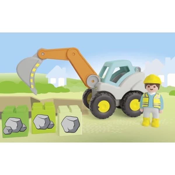 PLAYMOBIL Junior 71684 Grävmaskin, För spädbarn, Från 12 månader