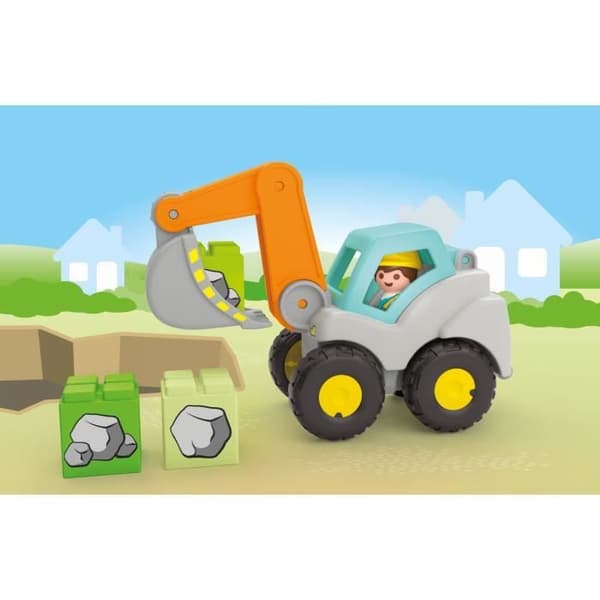 PLAYMOBIL Junior 71684 Grävmaskin, För spädbarn, Från 12 månader