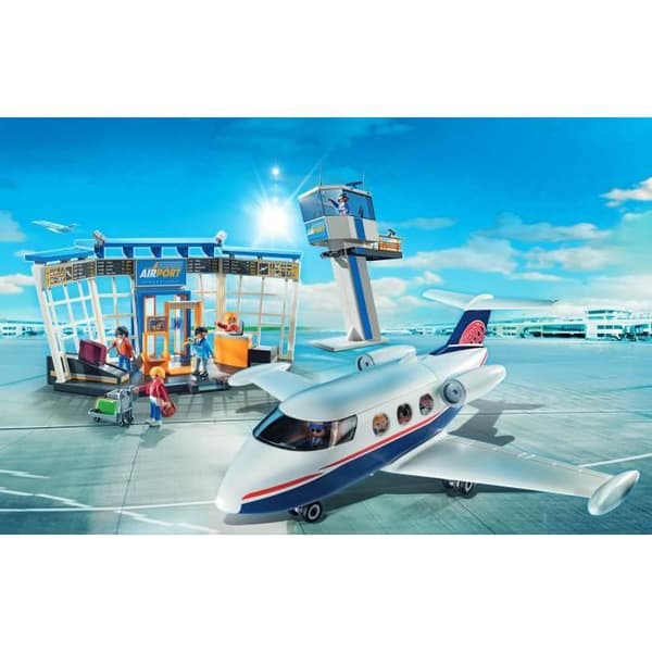 PLAYMOBIL 71153 Flygplats och flygplan, City Action, 146 delar, Från 4 år