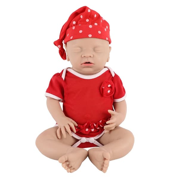 Silicone Reborn Docka, 18 tum, Realistisk Känsla,18-tums docka för flickor