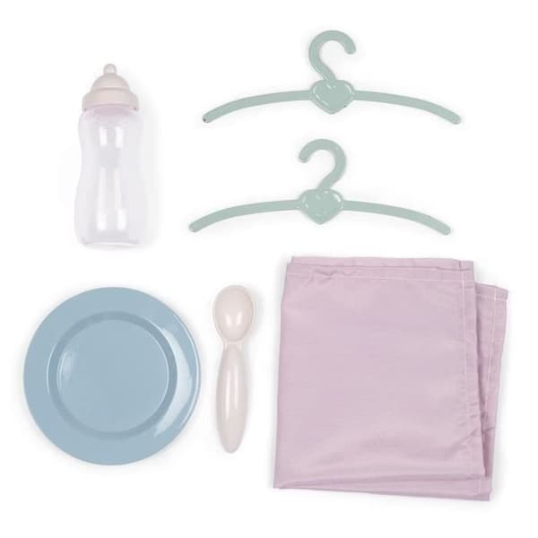 3-i-1-koffert för barn - Baby Nurse - För bebisar upp till 42 cm - Beige/Rosa/Vit