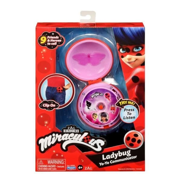 Nyckelpiga Magisk Telefon - BANDAI - Mirakulös - 30 fraser - Barn 4 år - Rosa Lila