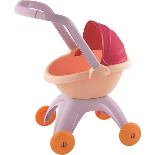 ECOIFFIER NURSERY barnvagn för 32 cm bebis - 2-läges huva - Rosa - Från 18 månader