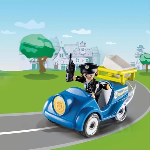 PLAYMOBIL - 70829 - DUCK ON CALL - Polisbil i plast för barn från 3 år och uppåt