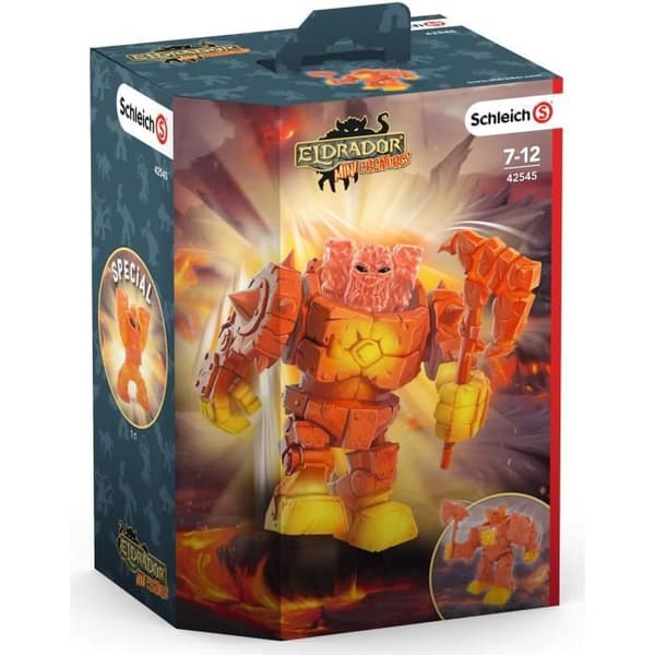 Lava Cyborg statyett - Leksak för barn från 7 år och uppåt - SCHLEICH 42545 Eldrador Mini Creatures
