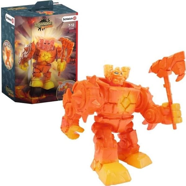 Lava Cyborg statyett - Leksak för barn från 7 år och uppåt - SCHLEICH 42545 Eldrador Mini Creatures