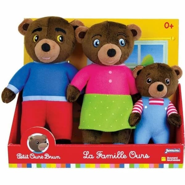 Bamse Jemini Brun plys Bjørn (3 Dele)