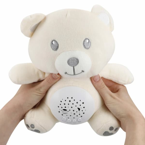 Blødt Bamse LED Projektor Colorbaby plys Plastik 20 x 25 x 12 cm (4 enheder)