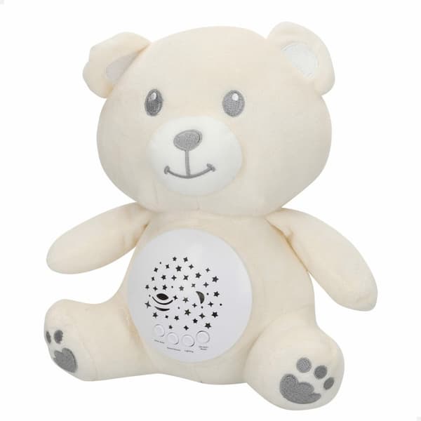 Blødt Bamse LED Projektor Colorbaby plys Plastik 20 x 25 x 12 cm (4 enheder)