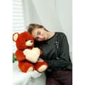 Miniatyrbillede 6 af 8: Bjørnebamse GO GIFT FRANK 50 BR Brun plys Hjerte 50 cm