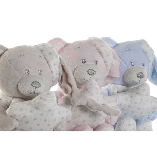 Bamse Home ESPRIT Blå Beige Pink Polyester 20 x 10 x 15 cm (3 enheder)