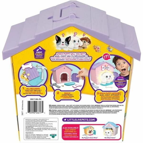 Bamse Little Live Pets Surprise Niche Pink plys Frø Hund