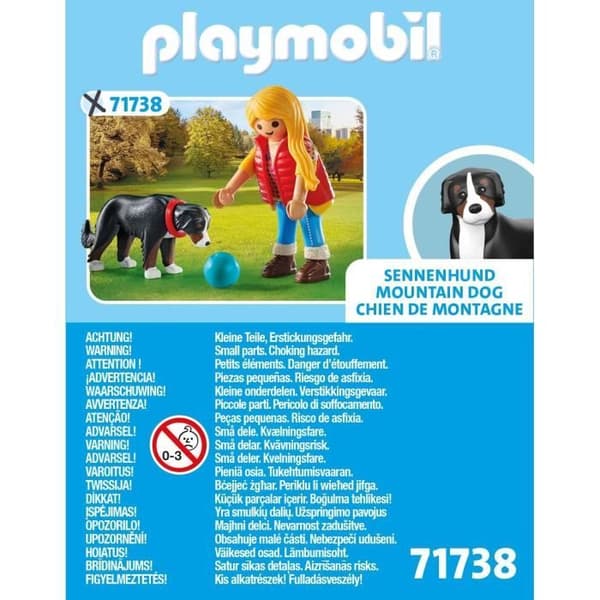 PLAYMOBIL 71738 Ungdomstjej med berghund, My Life, 5 delar, Från 4 år