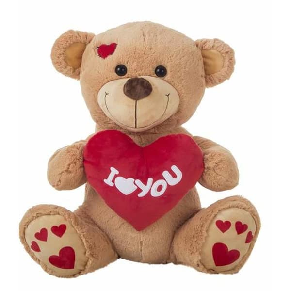 Pehmolelu I Love You Karhu 55 cm Ruskea