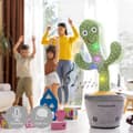 Pikkukuva 1 / 8: Ladattava tanssiva ja puhuva kaktus musiikilla ja monivärisillä LED-valoilla Cacxi InnovaGoods