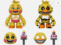 Miniatyrbild 8 av 8: Funko Five Nights At Freddys Snaps Toy Chica Nightmare Chica Action Figures