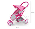 Miniatyrbild 5 av 9: Milly Mally Susie Prestige Rosa Dockvagn