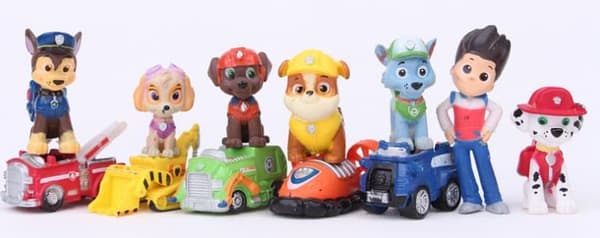 12st FIGURER Paw Patrol