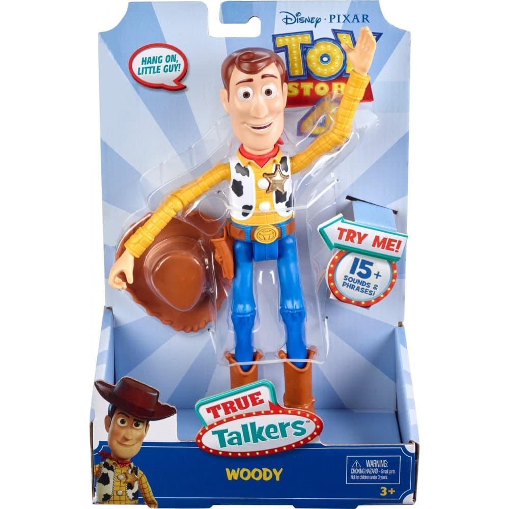 Toy Story 4 True Talkers Woody Eng Talande Figur 18cm