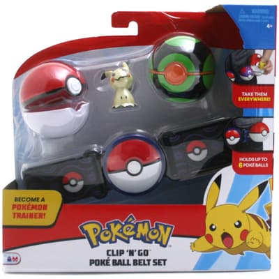 Pokemon Clip 'N' Go Pokeball Belt Set Mimikyu