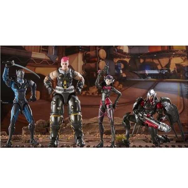 Overwatch, Actionfigurer - Genji, Zarya, Pharah, D.Va