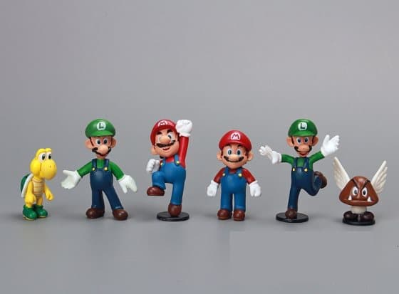 18 Pack Super Mario hahmot