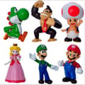 Miniatyrbild 1 av 2: 6 Pack Super Mario  Figurer