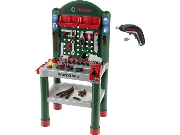 Klein Theo 41602937 Theo Klein Bosch Bosch-työpöytä, sis. Ixolino-akkuruuvinväännin