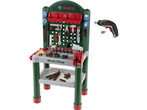 Klein Theo 41602937 Theo Klein Bosch Bosch-työpöytä, sis. Ixolino-akkuruuvinväännin