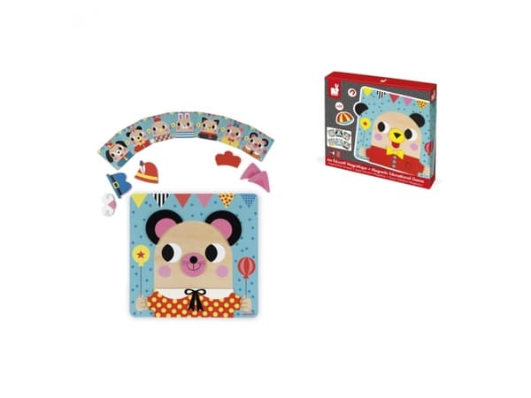 Janod Puzzle wooden magnetic Animals (J08035)