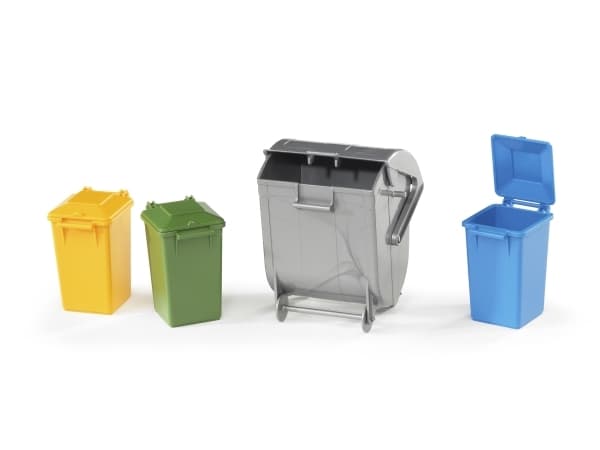 Bruder Garbage can set accessories