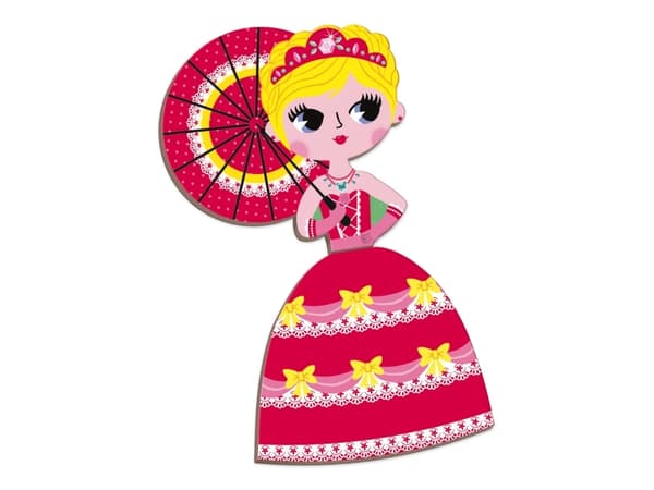 JANOD Princess Magneti''book, 3 År, Kartong, Violett