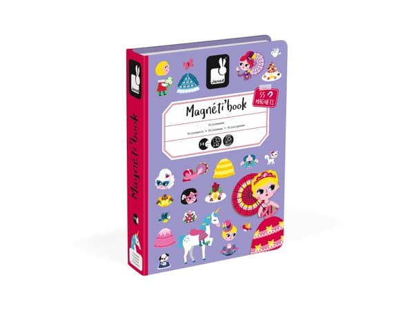 JANOD Princess Magneti''book, 3 År, Kartong, Violett
