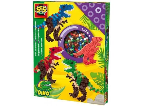 SES Creative Iron on beads T-Rex