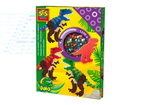 SES Creative Iron on beads T-Rex