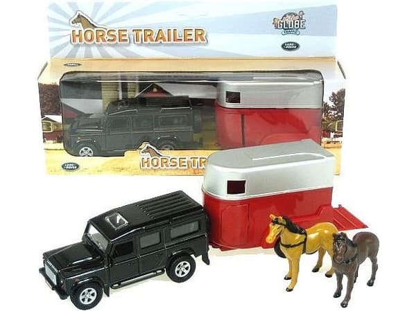 Hipo Land Rover med hästsläp i låda (521712)