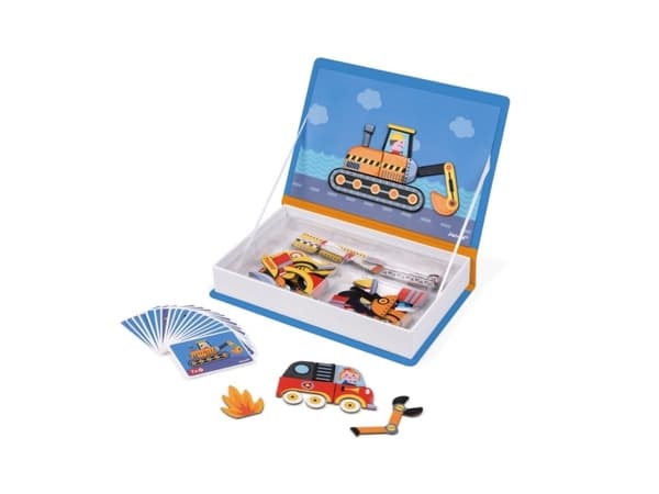 JANOD Racers Magneti''Book, 3 År, Kartong, Multifärg