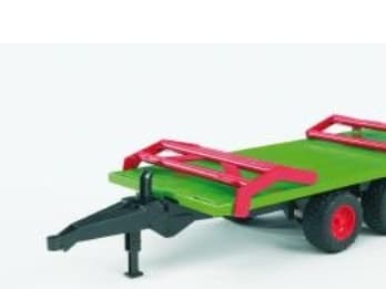 Bruder Bale transport trailer with 8 round bales toy