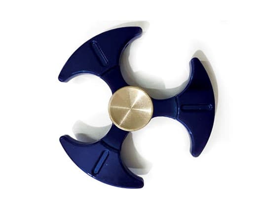 Spinners copper alloy 6,6x1,3cm ass.