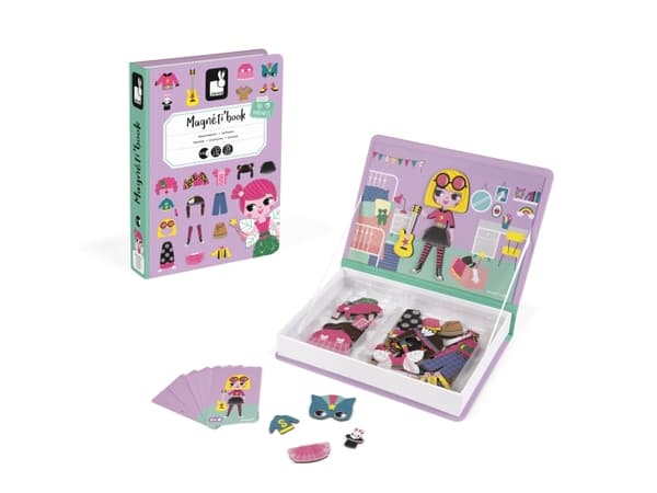 JANOD Tyttöjen puvut Magneti''book, 3 År, Karton, Violet