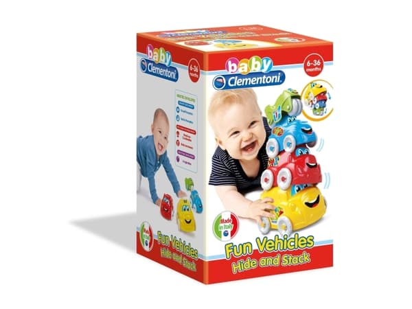 Clementoni baby - Fun Vehicles Hide and Stack