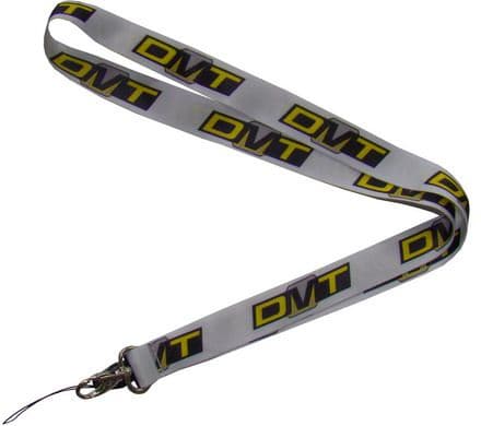 DMT White leash with logo