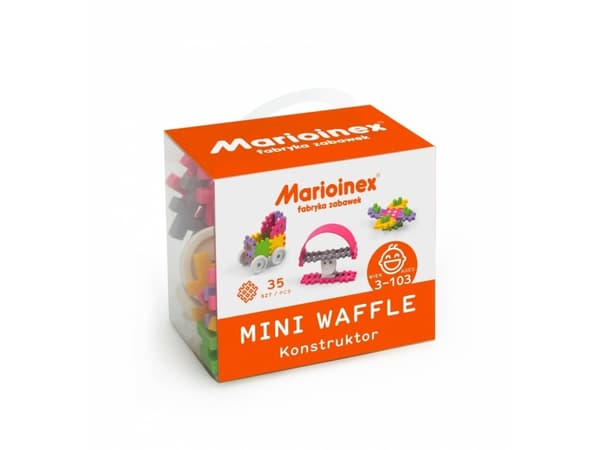 Marioinex 902790 Mini Waffle,Set of 35 Pieces Constructor Girl, Multi-Colour