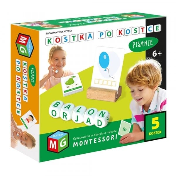 MULTIGRA Montessori kube for kube - skrive 5 kuber